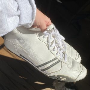 Men’s Diesel White Leather Shoes